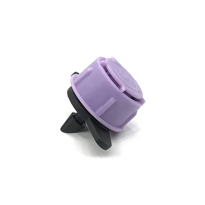 Watering Drip Irrigation Fittings Flux Adjustable Five Holes Purple Color Garden Irrigation Dripper