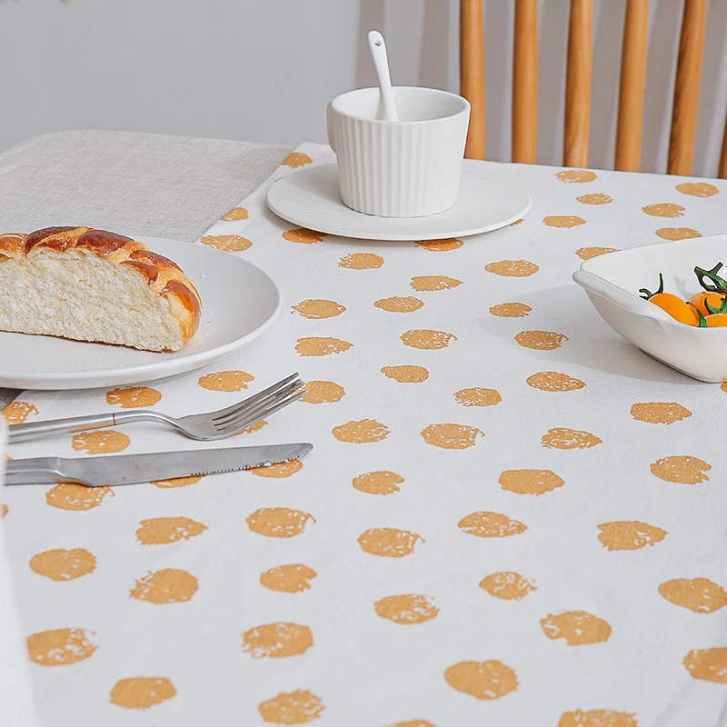 New designer modern INS holiday party wedding kids room decor 100% cotton woven fabric boho table decor dining table runner