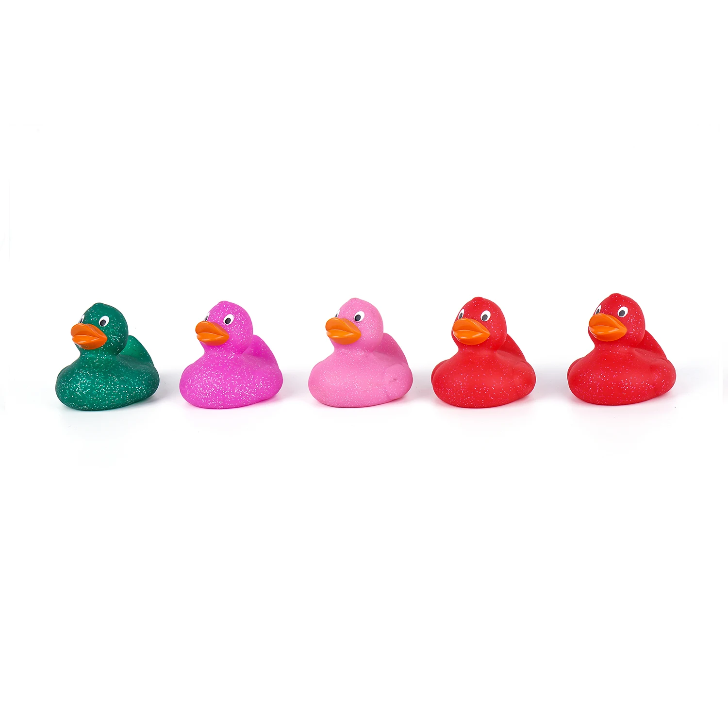 
Vinyl PVC plain color baby bath floating toy pass American European standard duck animal 