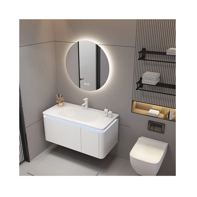 New Style Hot Export Sink Unique Waterproof Finished Bathroom Cabinets