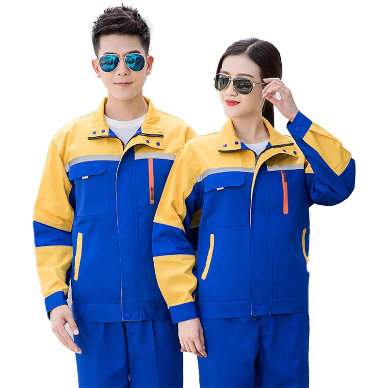 Autumn Thick Polyester Cotton Durable Work Wear Aircraft Engineer Uniform
