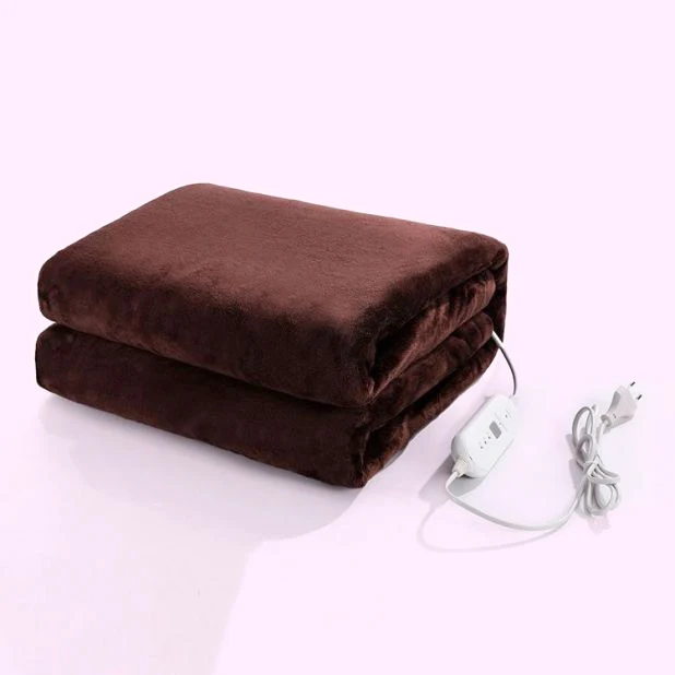 electronic blanket Winter Comfort Electric Blanket 110V Fleece Heated Adjustable Heating Level Washable Super Soft Warm Blankets
