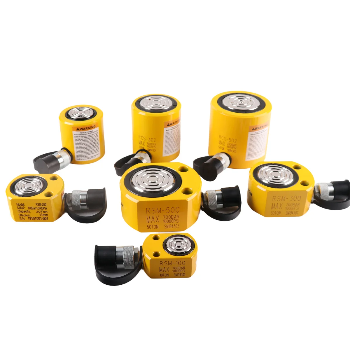 5Ton Mini Hydraulic Cylinder Jack RSM-50 16mm Stroke Hydraulic Piston Cylinder Portable for Shipbuilding Bridge Construction