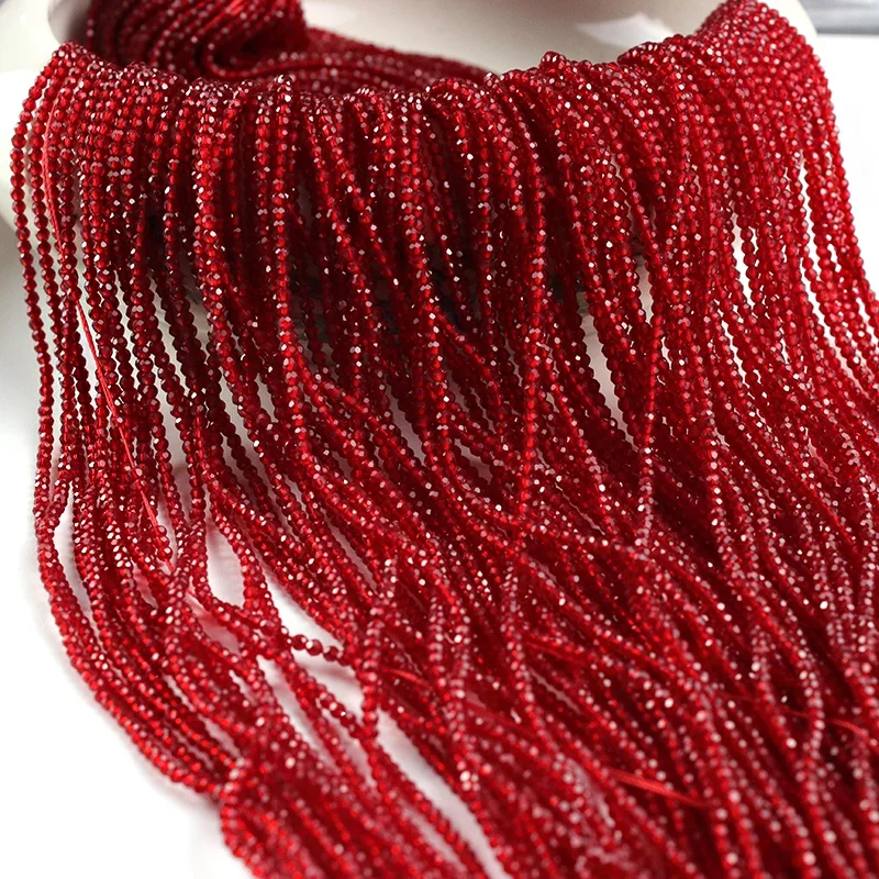 2mm Crystal Gemstone Rondelle faceted Loose beads for Necklace Bracelet Jewelry Making Wholesale Price