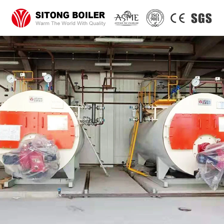 WNS Series Industrial 6000 kg/h Gas Steam Boiler for Milk Processing Plant