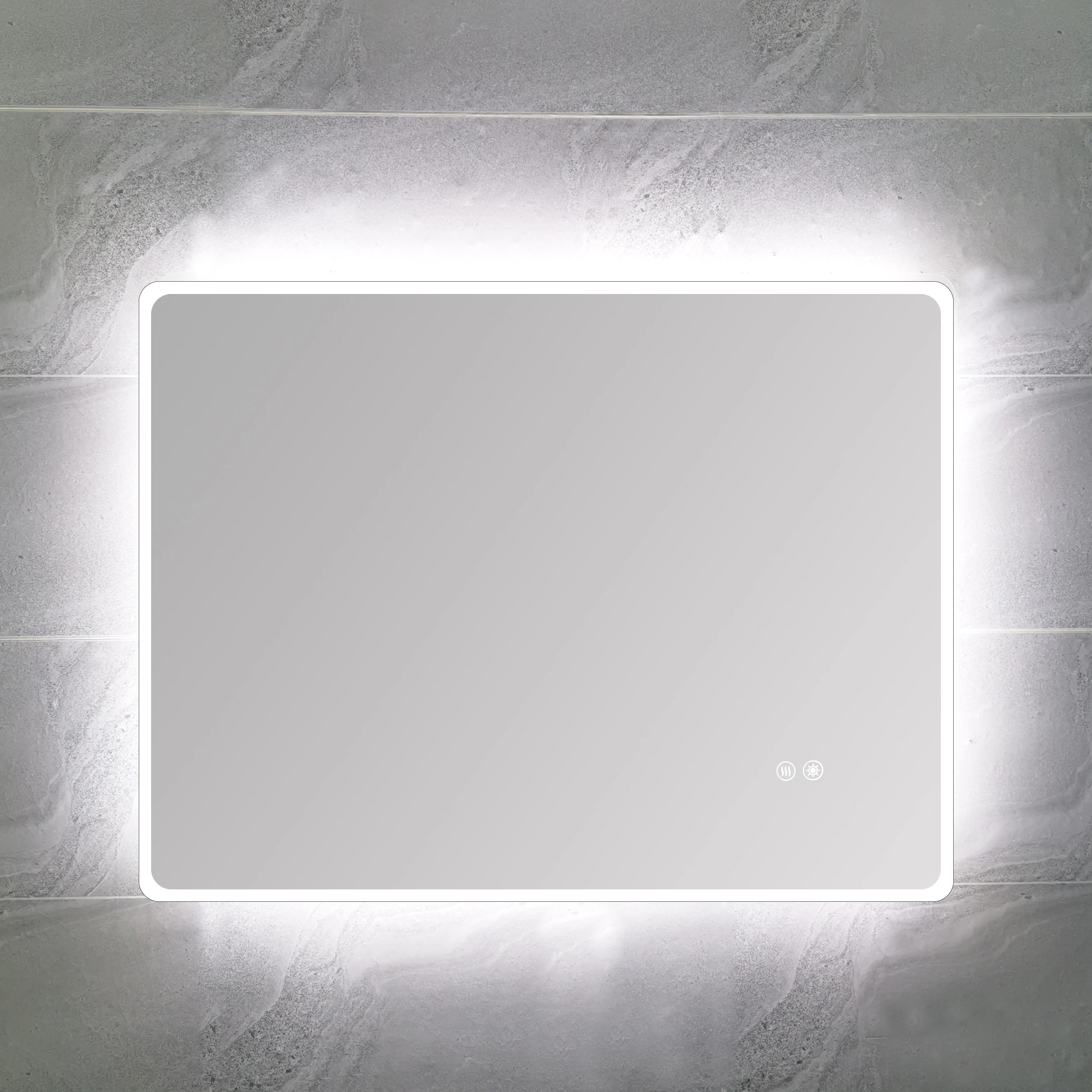 Wholesale Aluminum Structure LED Lighting Mirror Rectangle Bathroom Mirror