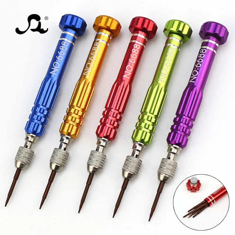 5 In 1 Multifunction Manual Red Head Screwdriver S2 Removal Tool Premium Precision Screwdriver For Repair