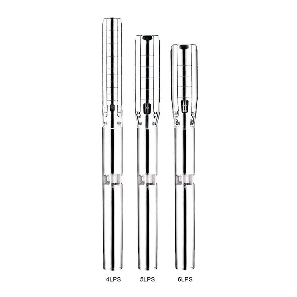 LEO 4LPS AC/DC Stainless Steel Solar submersible Water Deep Well Pomp For Agricultural Irrigation