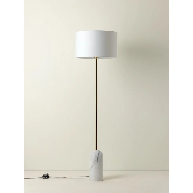 Шихуэй украшение из натурального камня мрамора 1 свет Современная прикроватная черная мраморная лампа основание и графитовая Серебряная напольная