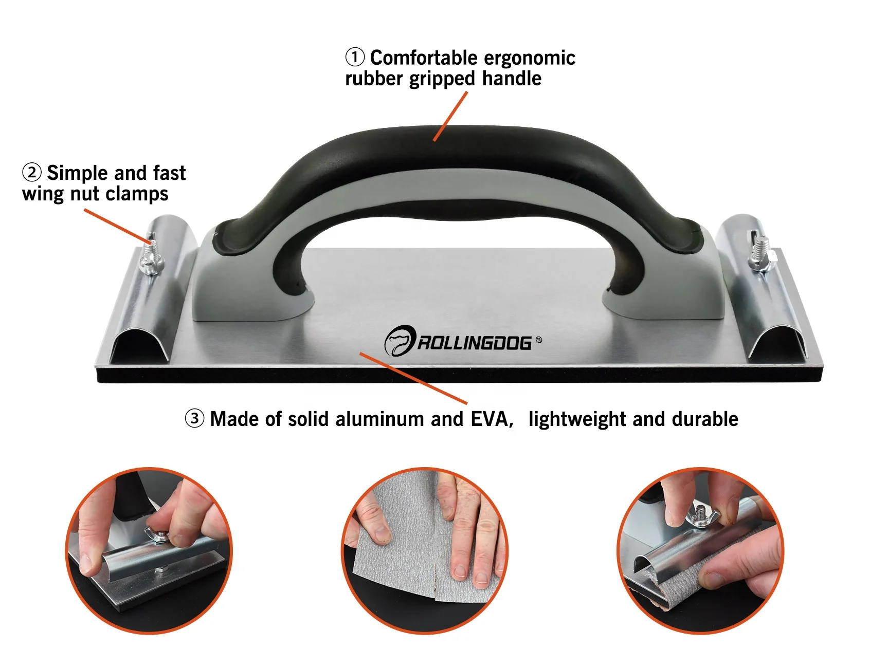 ROLLINGDOG Sanding 50493 Hand Wall Sander