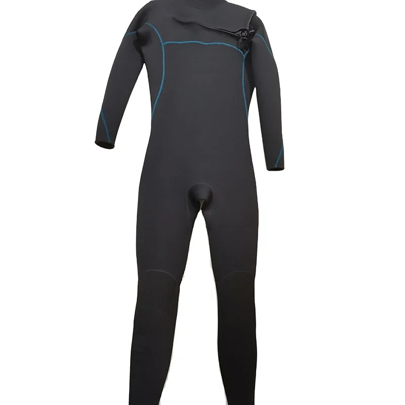 Мужской гидрокостюм для серфинга, неопреновый гидрокостюм для всего тела 3/2 мм, термозащитный гидрокостюм премиум-класса с жидкой лентой на молнии на груди