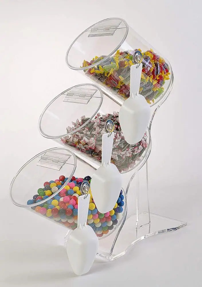 Acrylic Display Upright Bulk Candy Bins