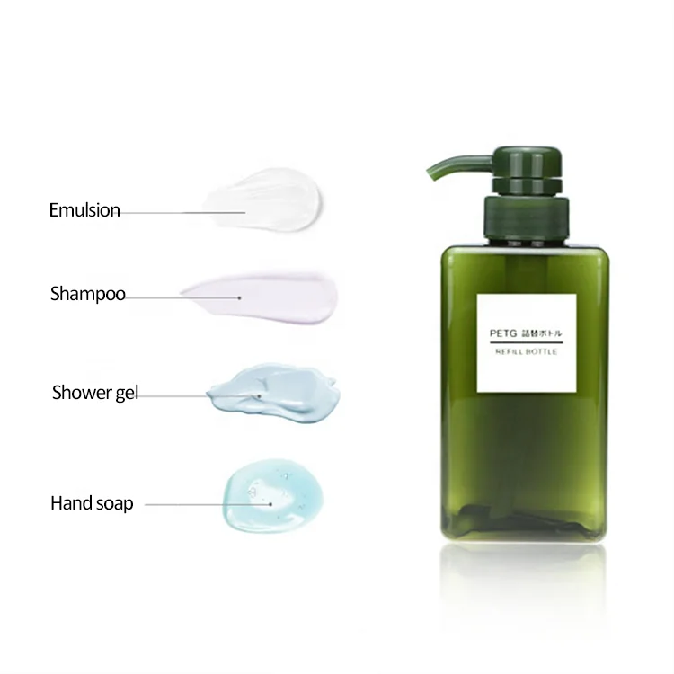 150ml 250ml 450ml 650ml Liquid Soap Plastic Shampoo Hand Wash Body Lotion Bottle