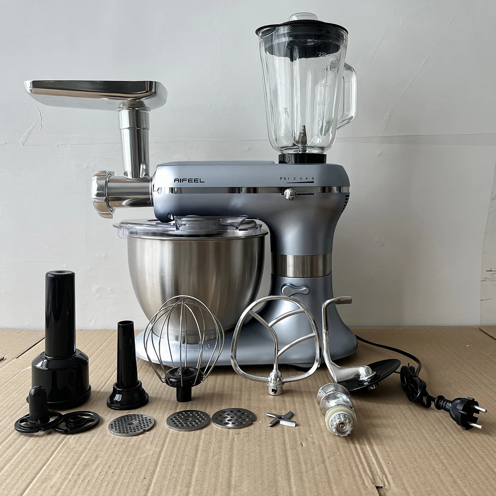 Home kitchen OEM impastatrice aid 6L stainless steel mixing bowl stand food supplier artisan mixer