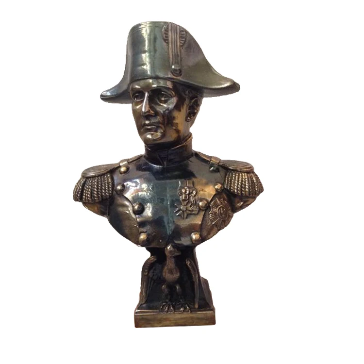 Modern Art home decoration casting metal figure life size sculpture bronze napoleon statue