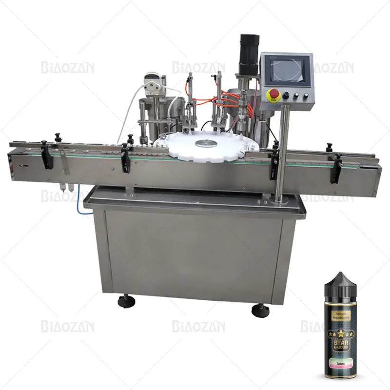 Alibaba, золотой поставщик, 20 мл, автоматическая машина для наполнения и закупорки жидких электронных бутылок