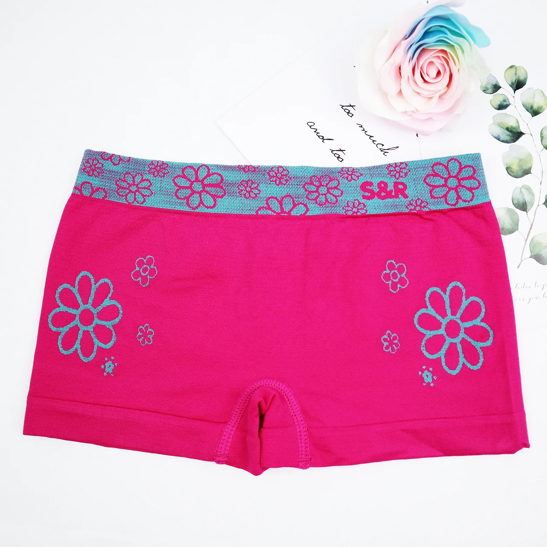 Fancy teen boxer Customized soft young girls polyester boxer