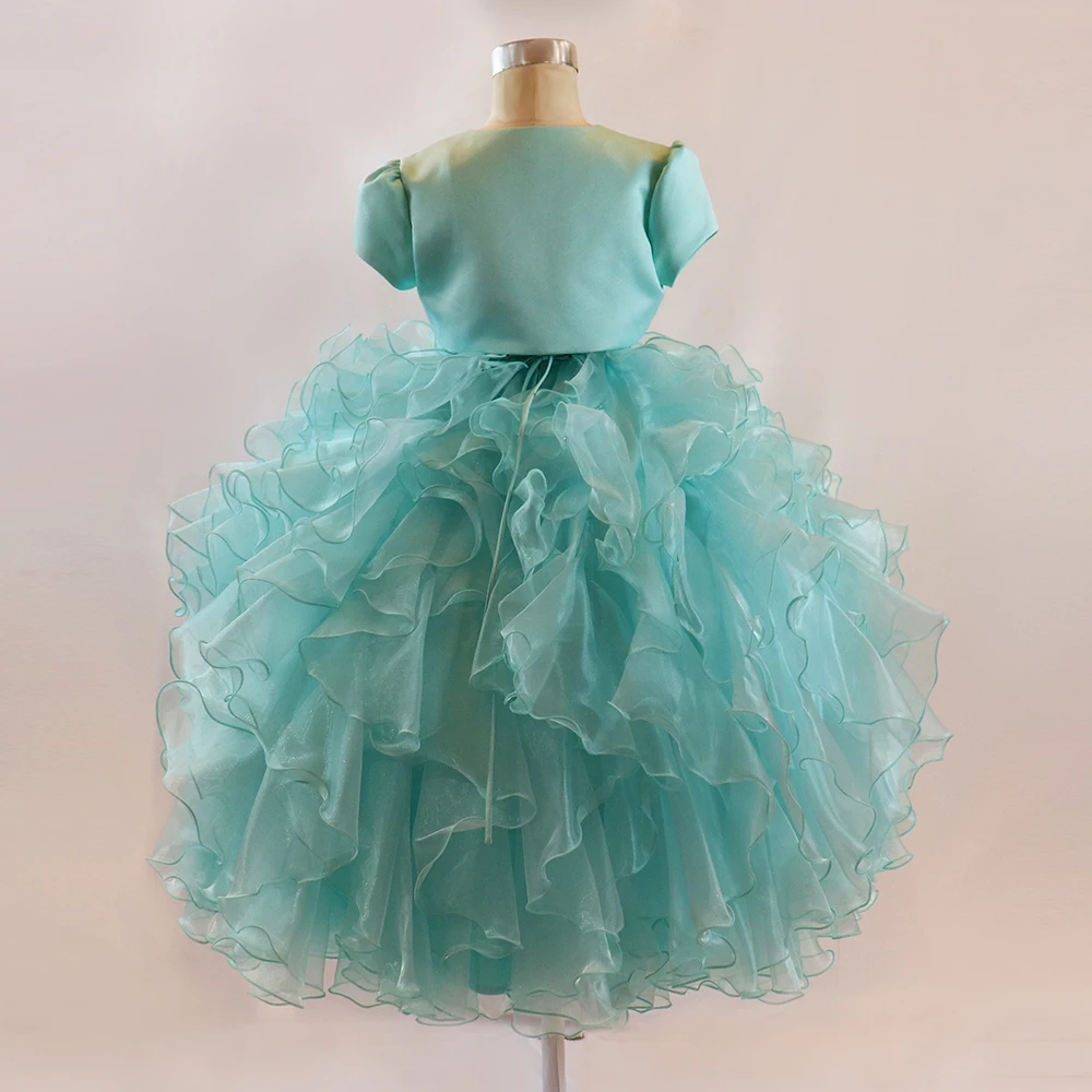 2017 Alibaba hot sales flower girl dresses for communion design holiday pageant dresses