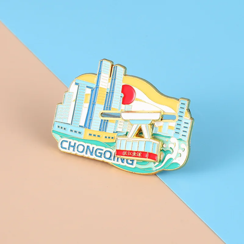 Country City Soft Enamel Metal Anime Fridge Magnet Customised Tourist Souvenir Refrigerator Magnet 3d Cities Fridge Magnet