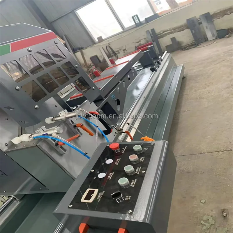China window frame aluminium curtain wall digital display double-head precision cutting saws for 45 degree