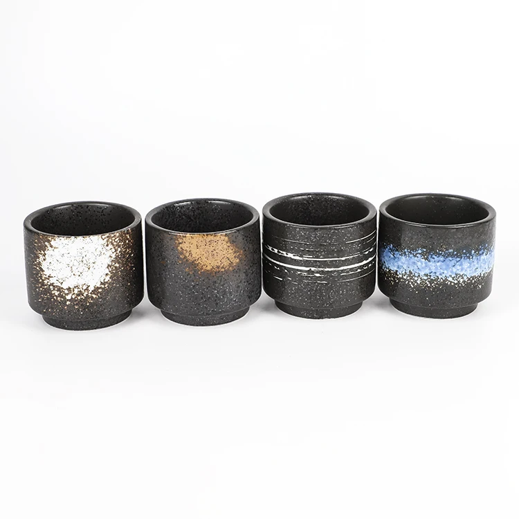 Manufacturers Eco Friendly Japanese 200ML No Handle Ceramic Porcelain Goblet Water Tea Cup