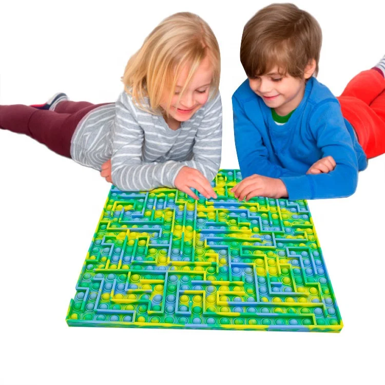 Silicone Maze Board Game Jumbo Other Educational Toys Autism Special Needs Square Fidget sensory toy