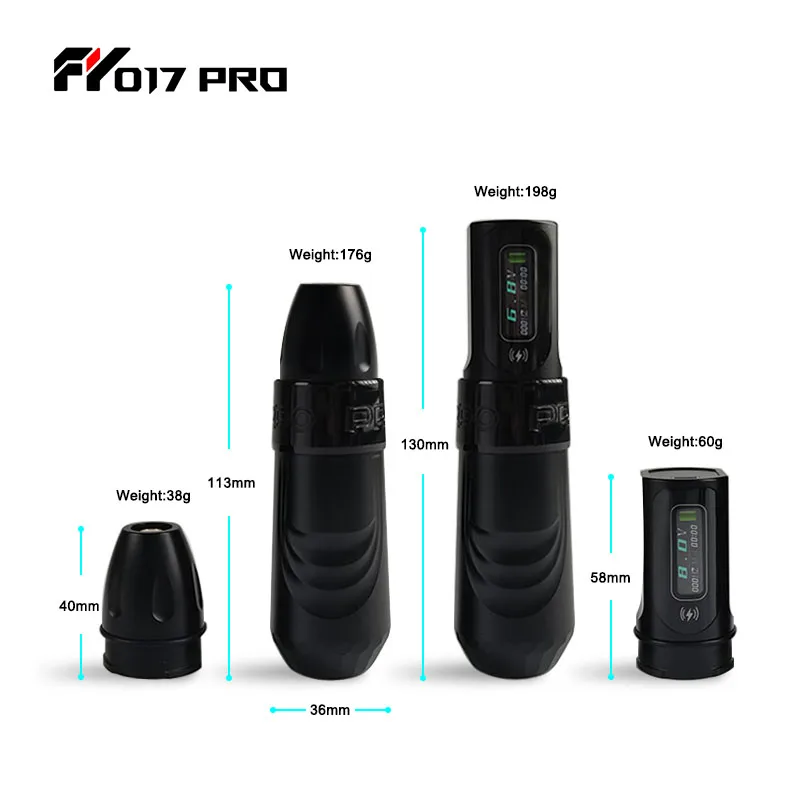 Dual-Color screen battery Professional Wireless Cartridge Tattoo Pen Tattoo Machine Tattoo Gun