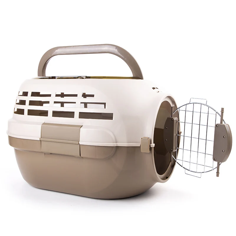 Open Top Design Dog Carrier Large Cat Carrier- Portable Dog Travel Carrier, Comfortable Handle