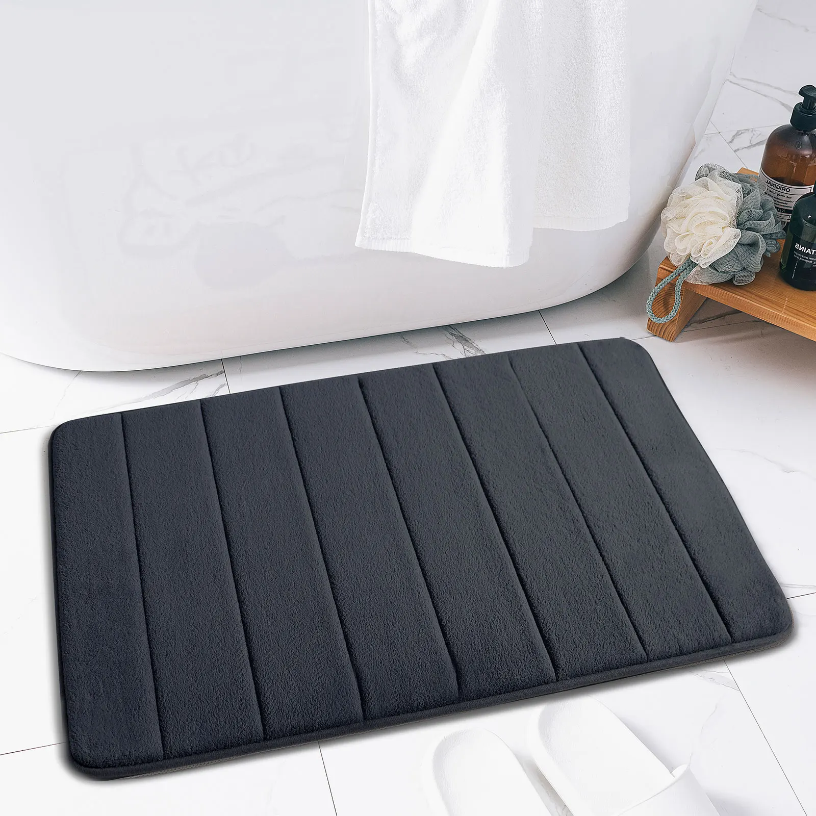 Anti slip Super Absorbent Floor Mat Memory Foam Bath Mats Carpet For Bathroom