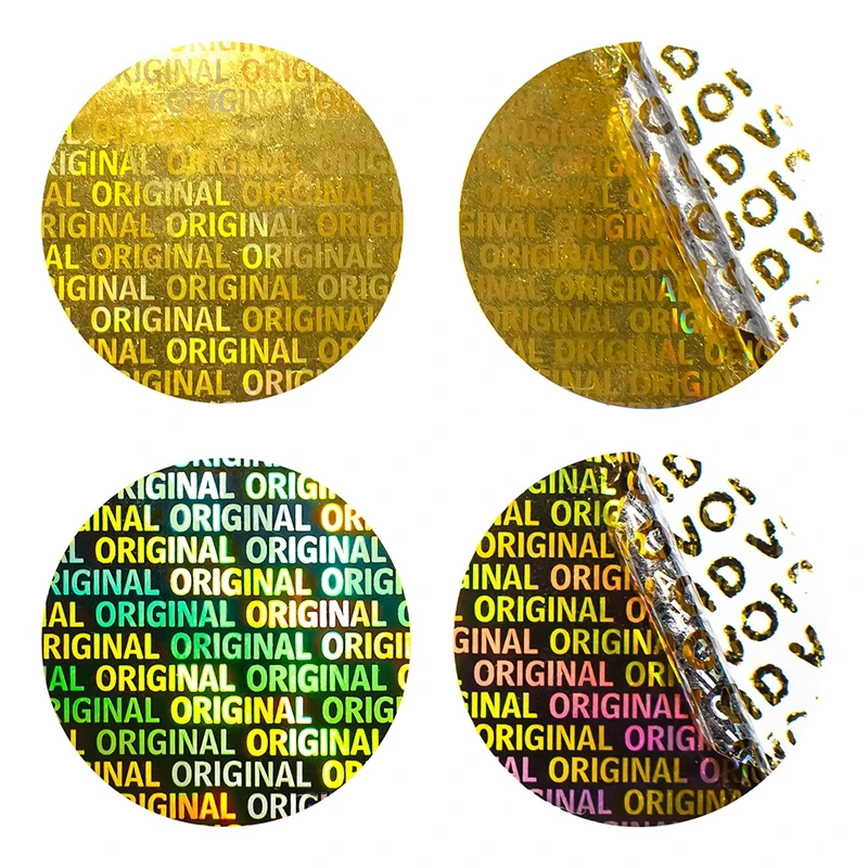 Customized die cut reflective holographic sticker