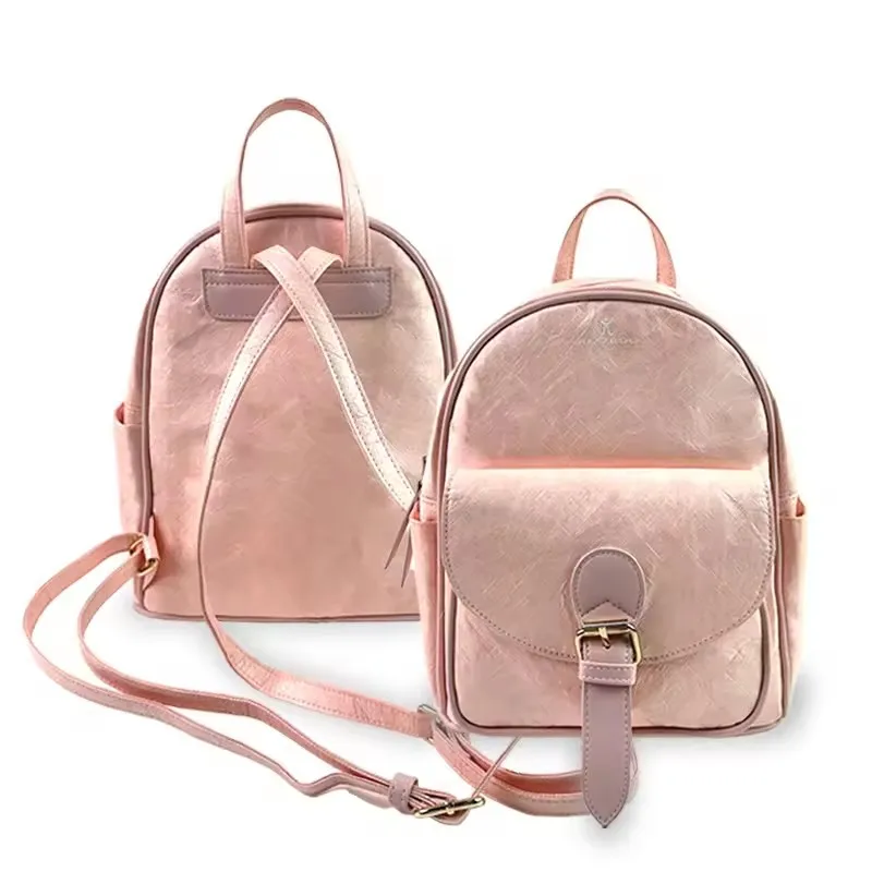 Custom logo 1070d vegan recycled natural biodegradable waterproof tyvek dupont paper eco friendly sustainable backpack for girl