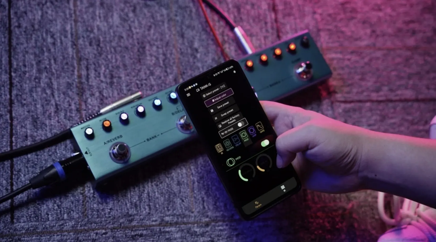 Custom Grand Wave TANK Rechargeable Guitar Multi-Effects Pedal Portable Accept Customized Pedal OEM