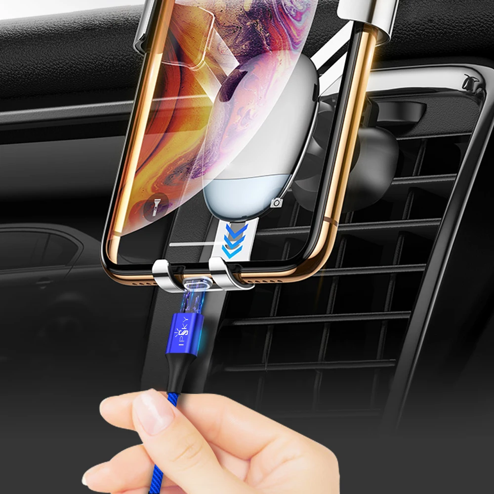 
World first nylon woven usb data car charging cable suitable for all mobile phones 