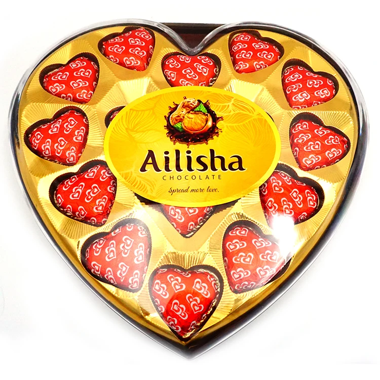 Темные коробочки из Чистого Какао в форме сердца