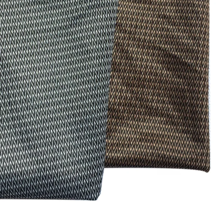 Water Repellent  W stripes Bicolor 100% Polyester Knit Fabric for outdoor safety shoes insoles shoe pad