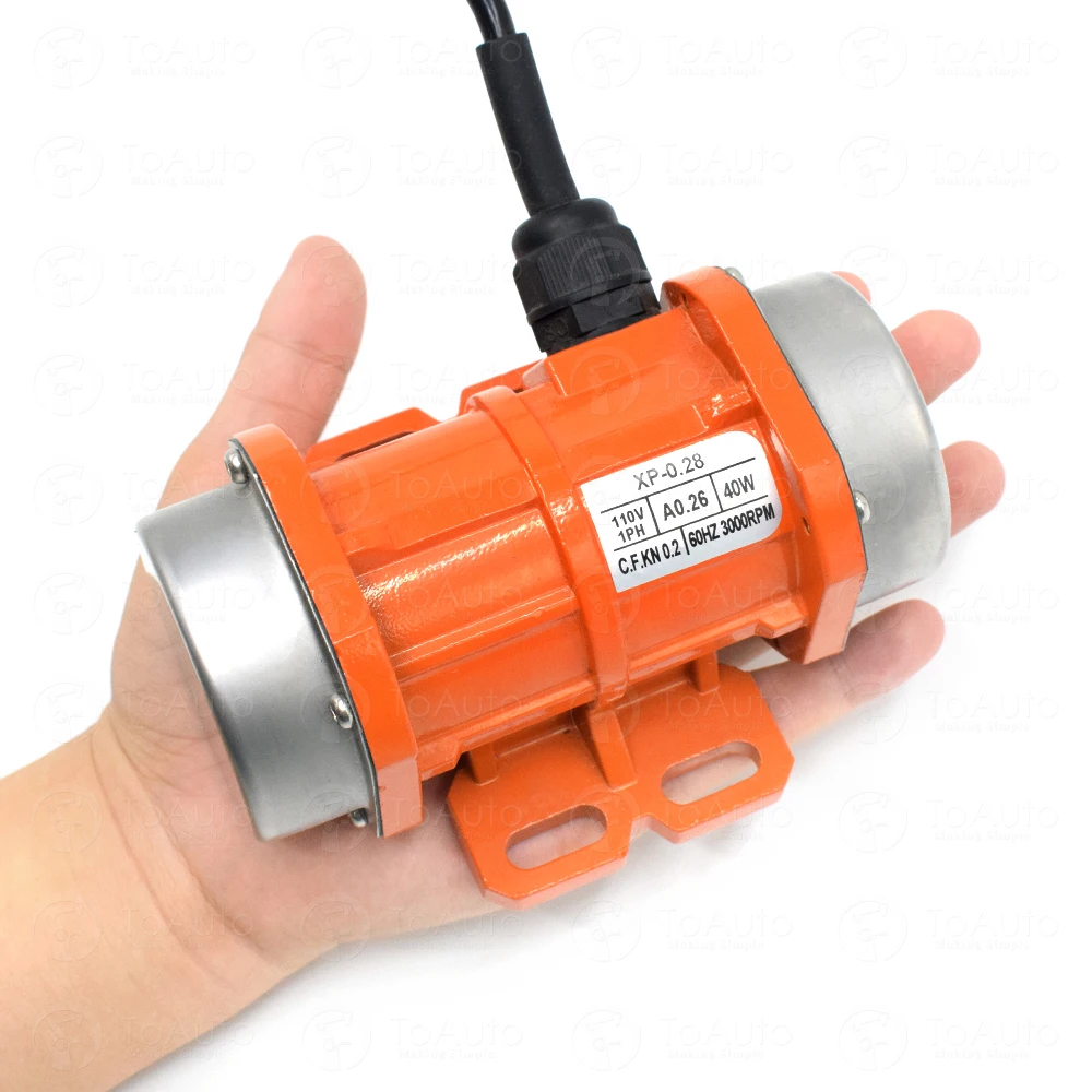 
ToAuto 3 phase vibrating motor 110V 40w/ 100w IP65 Aluminum Alloy Vibrating Vibrators 
