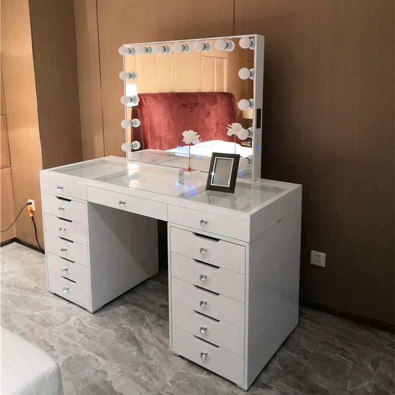 Docarelife Hot Selling Hollywood Makeup Vanity Dressers with Mirror Stock on California, USA
