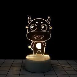 Eiffel Tower Pattern Customize Acrylic Material Decoration Sensor Light Led Bed Night Led Lights