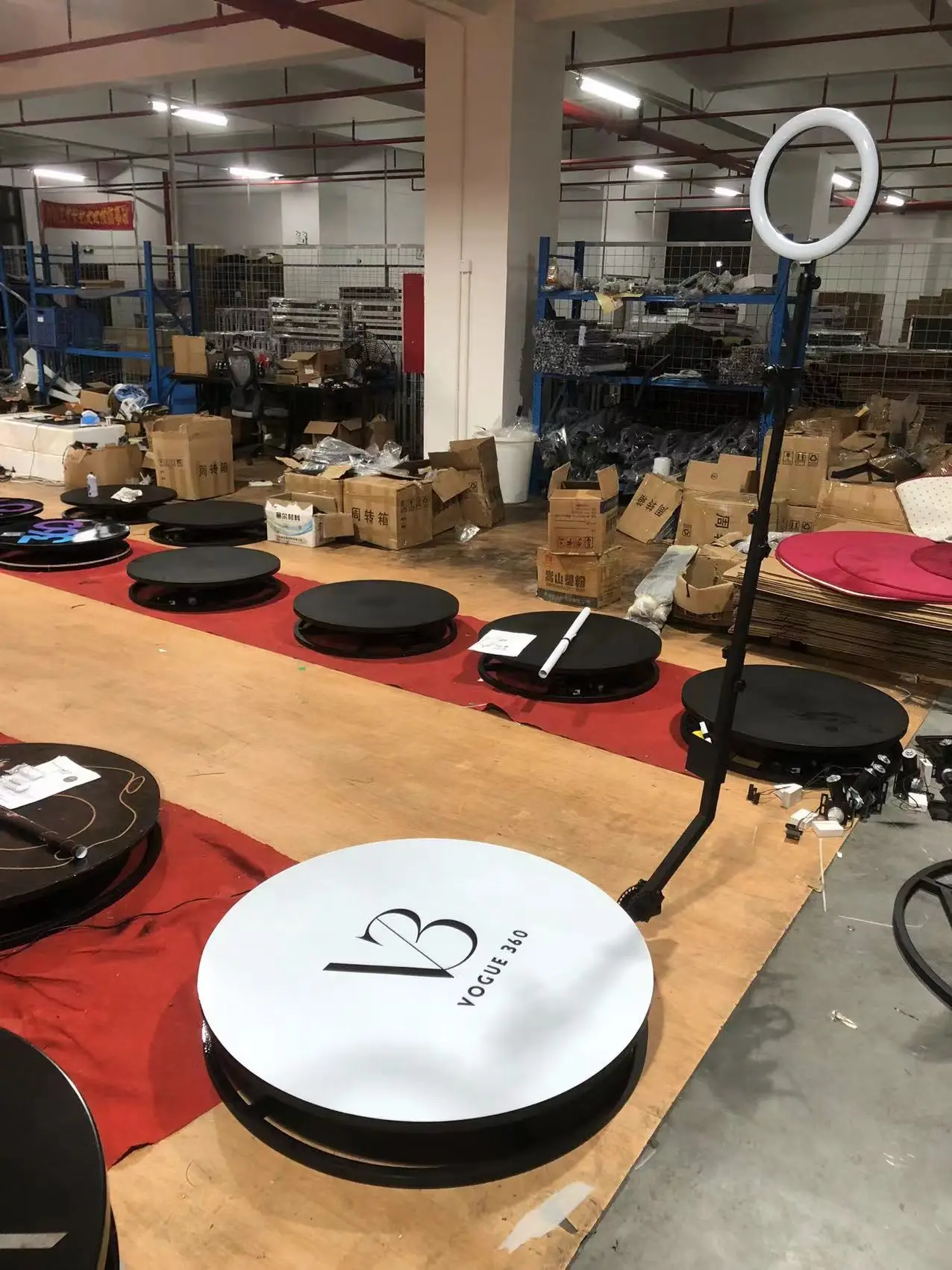 2022 New Remote Control Bottom LED Lights Fill Light High Quality Factory Price Fast Shipping Remote Control 360Photo Booth