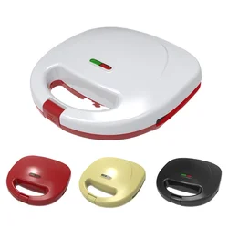 ETL Smokeless Non-Stick Surface Electric Round Double Slices Grill Portable Fixed Toasted Waffle Sandwich Panini Maker Machine