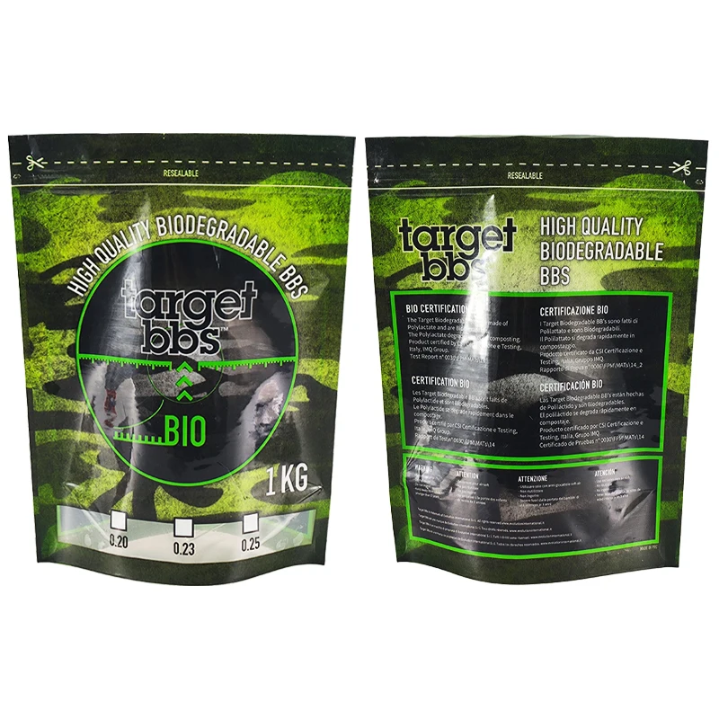 Biodegradable resealable Custom Plastic Zip Bag Composite Sealed Bag Accessories Snacks Universal Stand up pouch