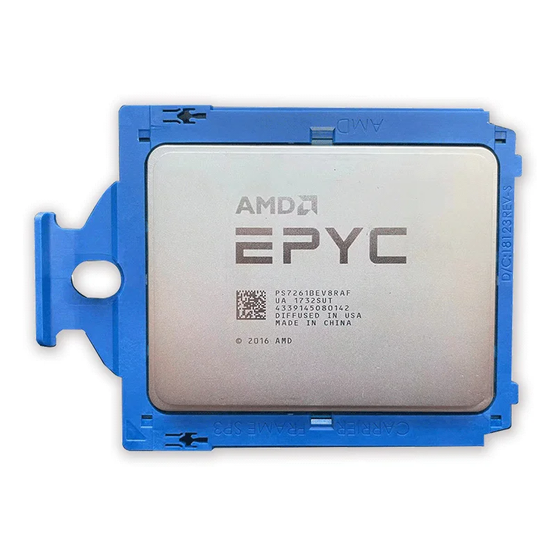 Бывший в употреблении процессор EPYC серии 7001 8 ядер 2,5 ГГц SP3 155 Вт ps7261bev8раф бывший в употреблении серверный процессор 7261