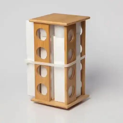 Wholesale Spice Rack Kitchen Accessories with Spice Jars Decorative Countertop Bamboo Storage Holders & Racks Natural