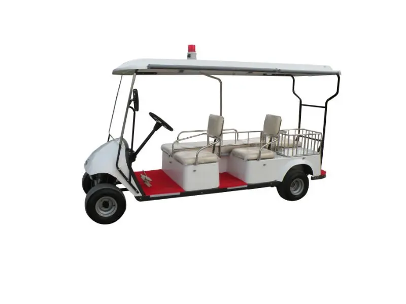 Wholesale Utility Vehicle New Design Ce Certificate 48V 3Kw 2 Seats +1 Bed Golf Cart Electric Ambulance Car