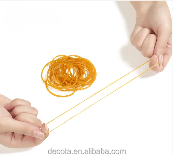 Wholesale rubber band high elastic durable disposable rubber band yellow rubber ring cowhide band industrial use