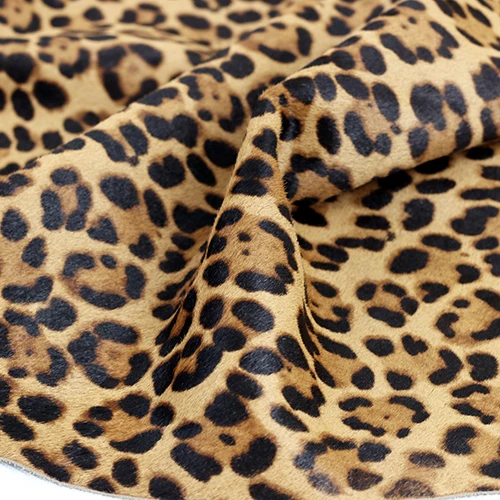 wholesale  leopard Pattern Cow Skin Leather to make Shoes Handbag Customized Belt