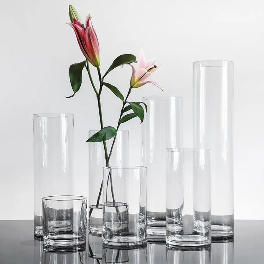 Luxury Crystal Flower Vase for Wedding and Home Decoration - Elegant Glass Vase with Sparkling Pbo Crystal Accents