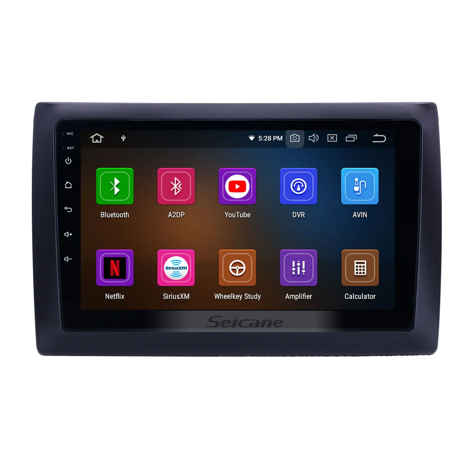 Android 11.0 9 inch GPS Navigation Radio for 2010 Fiat Stilo with HD Touchscreen Carplay  Mirror Link