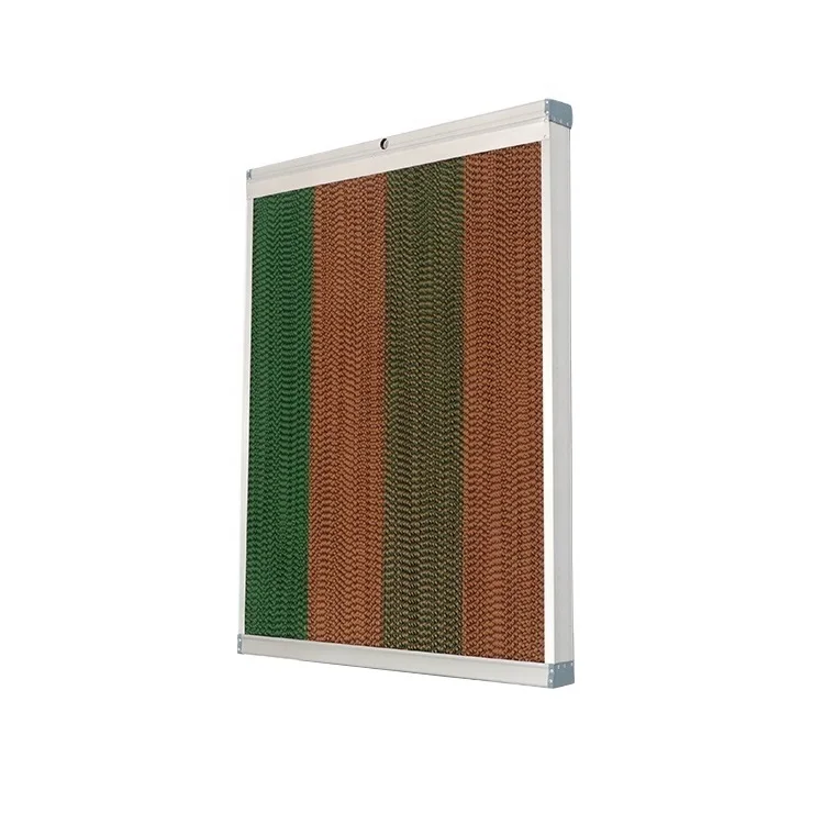 Honey comb cooler pad and exhaust fan  for  greenhouse air cooling system