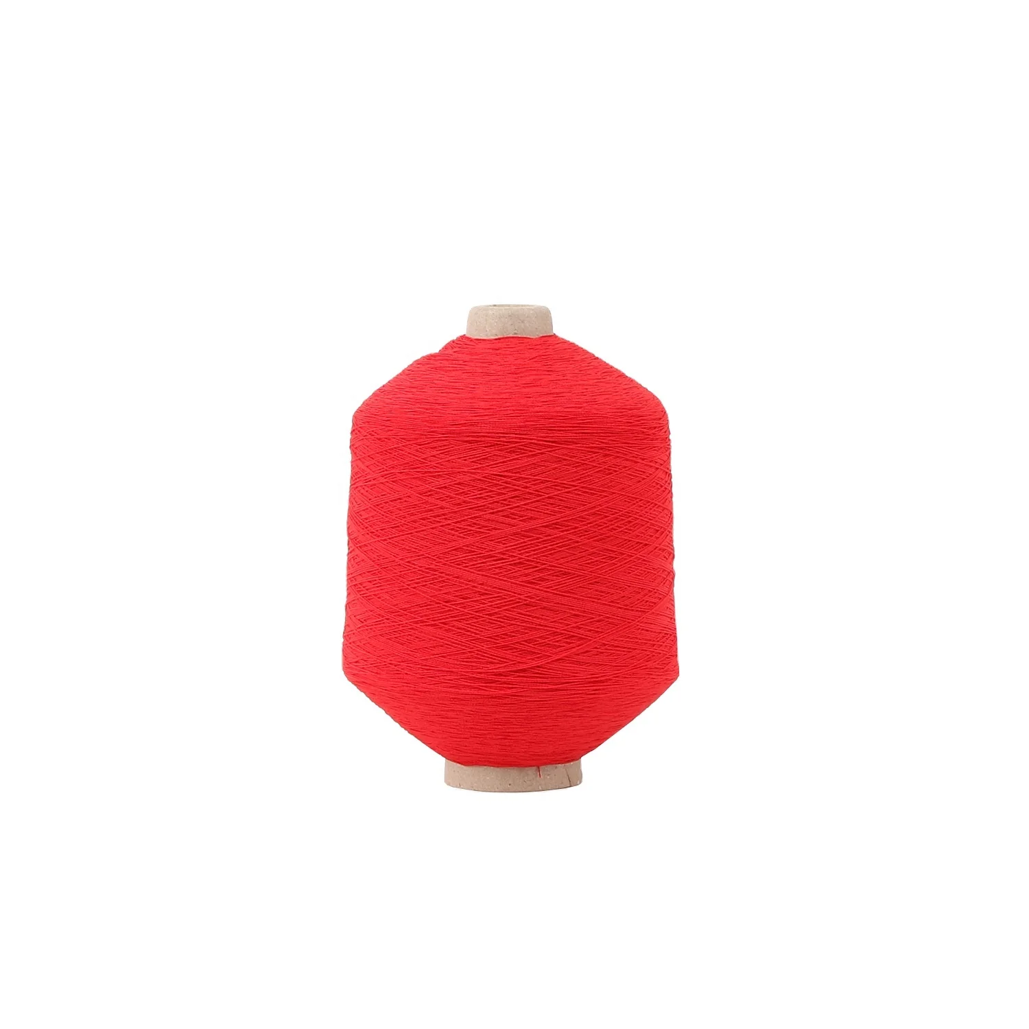 Colorful Spandex Double Covered Yarn High Elastic Latex Rubber Flame Retardant Filament Knitting Yarn Dyed Pattern